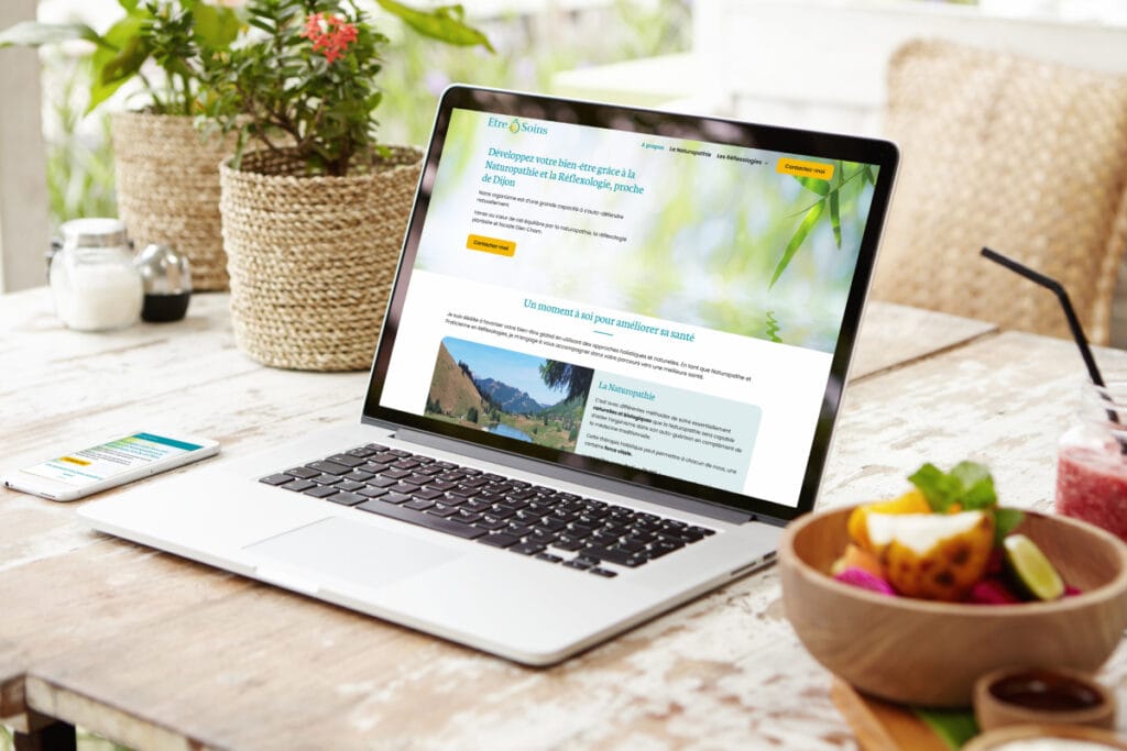 Mockup laptop & mobile - Etre Ô Soins